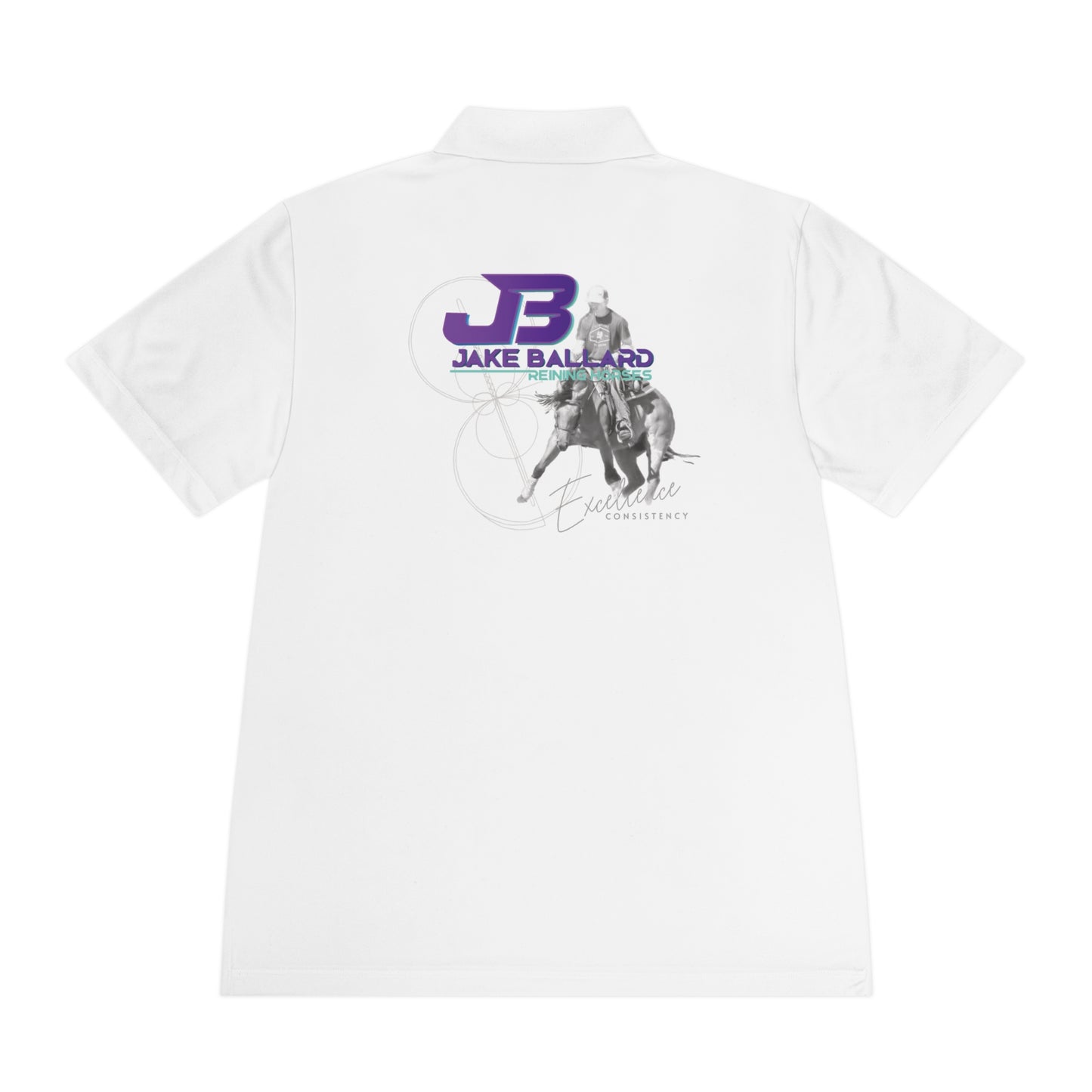 DRAFT Jake Ballard Custom Men's Sport Polo Shirt: JB spin