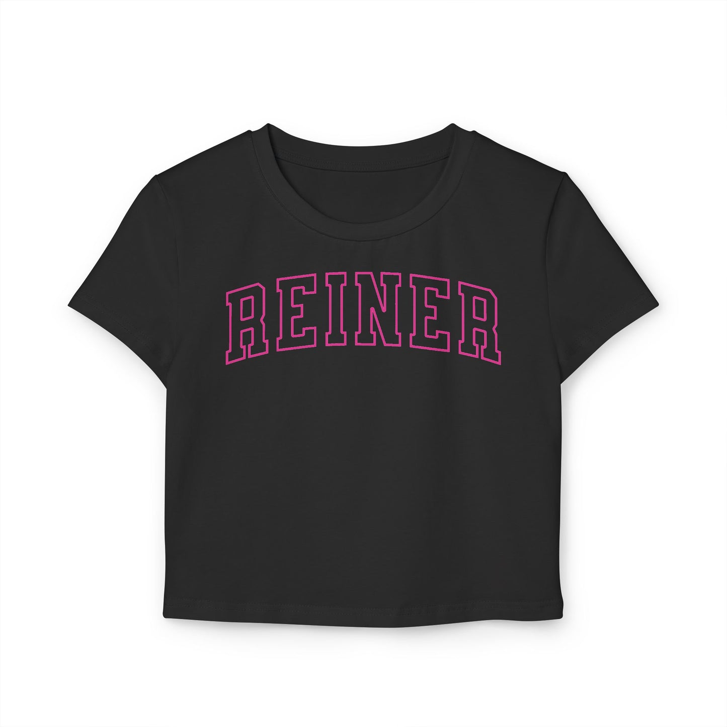 Crop Top Baby Tee: REINER (pink)