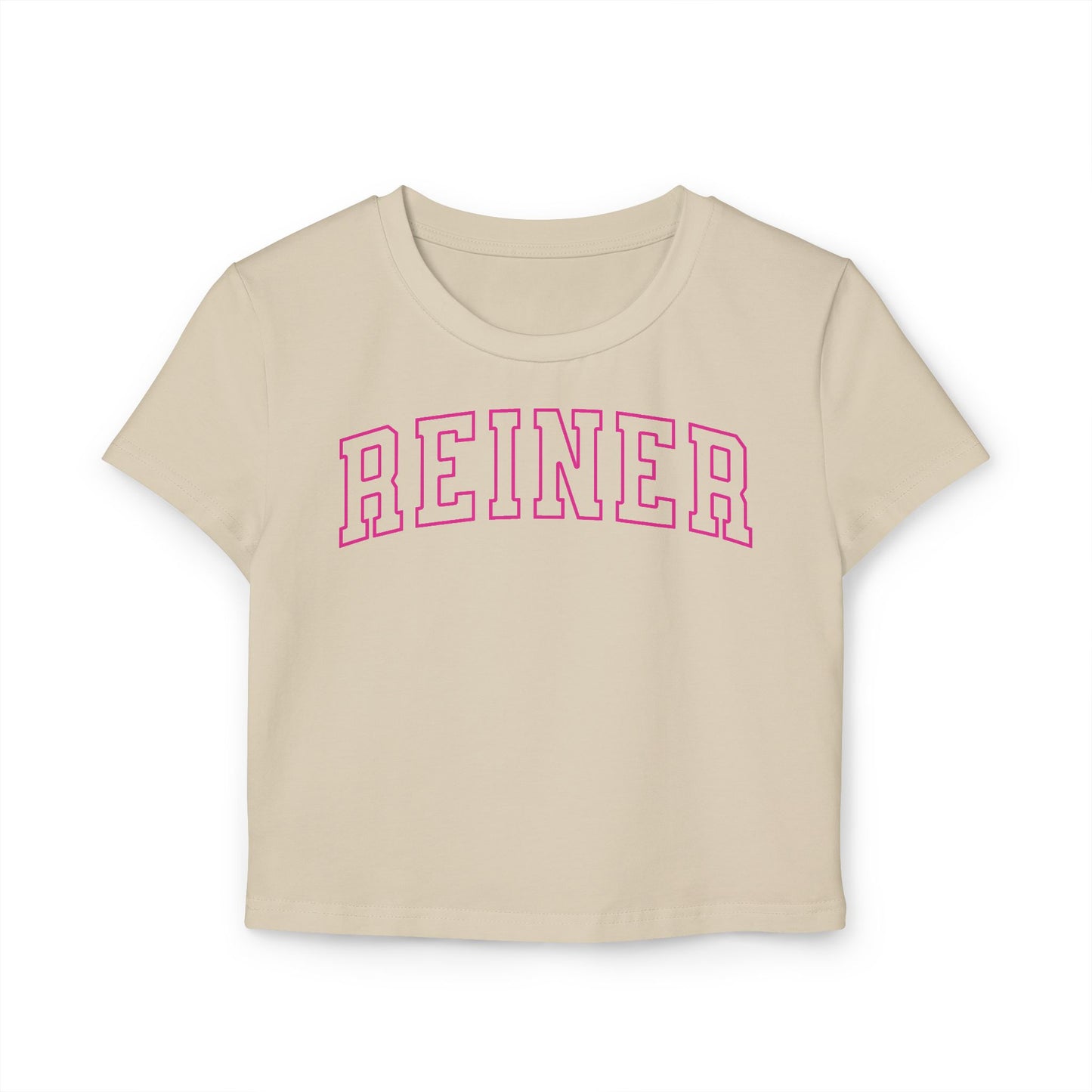 Crop Top Baby Tee: REINER (pink)