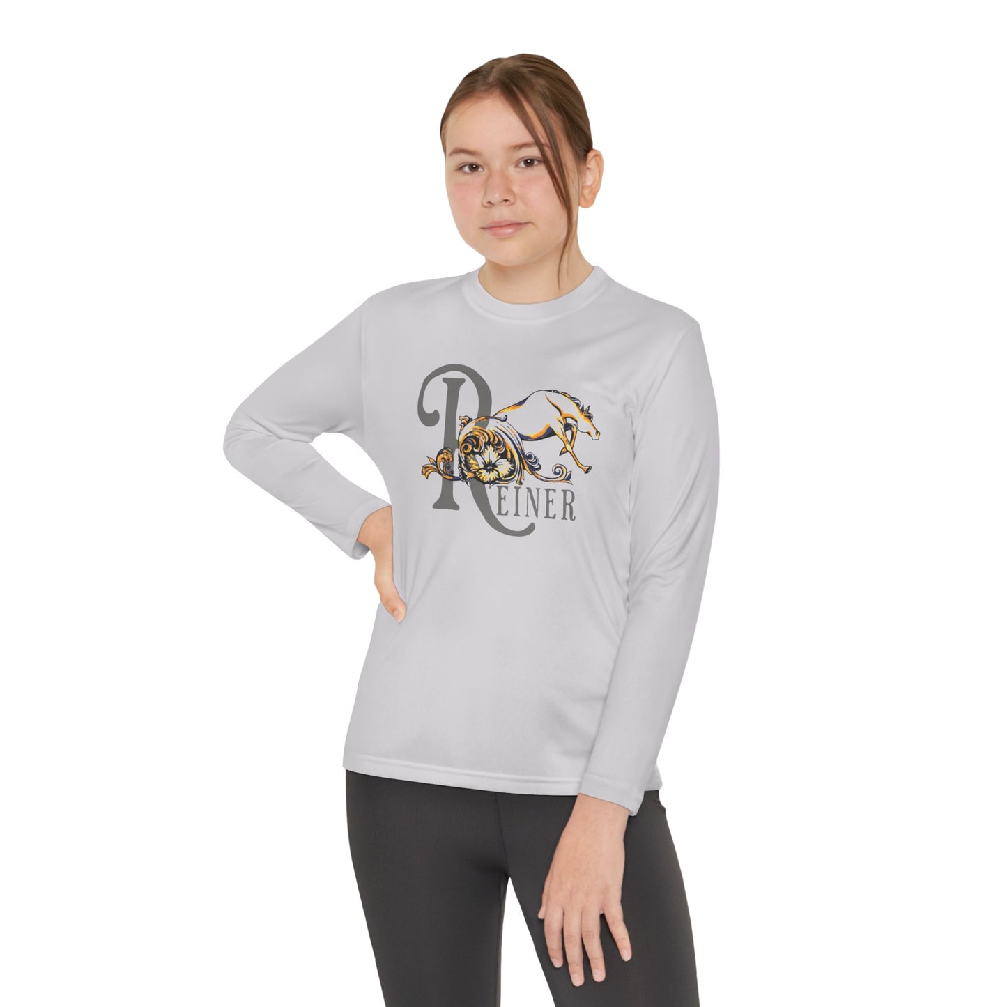 Youth Performance Long Sleeve Shirt: Filigree Reiner