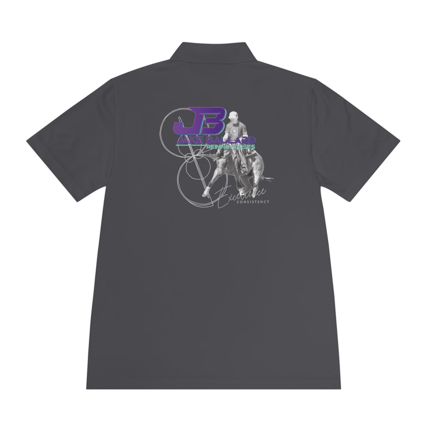 DRAFT Jake Ballard Custom Men's Sport Polo Shirt: JB spin