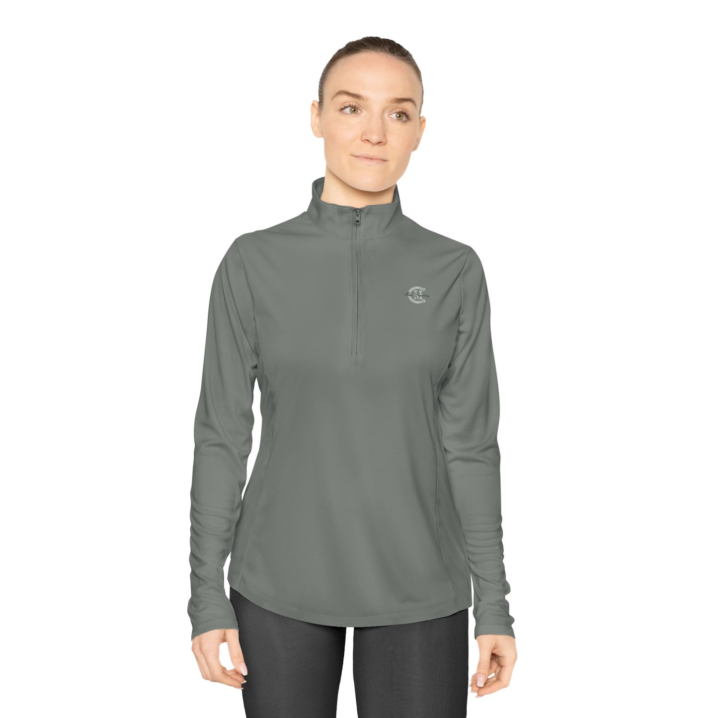 Ladies' Quarter-Zip Performance Pullover: Logo