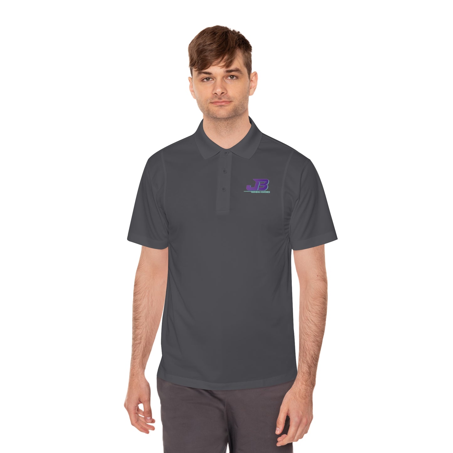 DRAFT Jake Ballard Custom Men's Sport Polo Shirt: JB spin