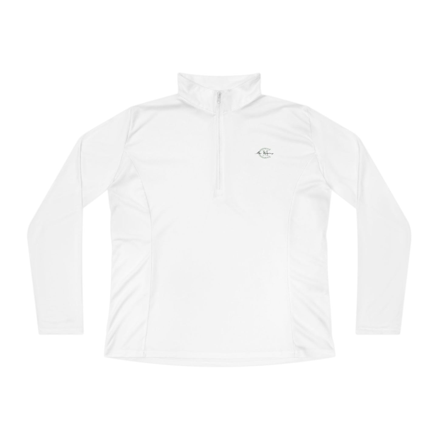 Ladies' Quarter-Zip Performance Pullover: Logo