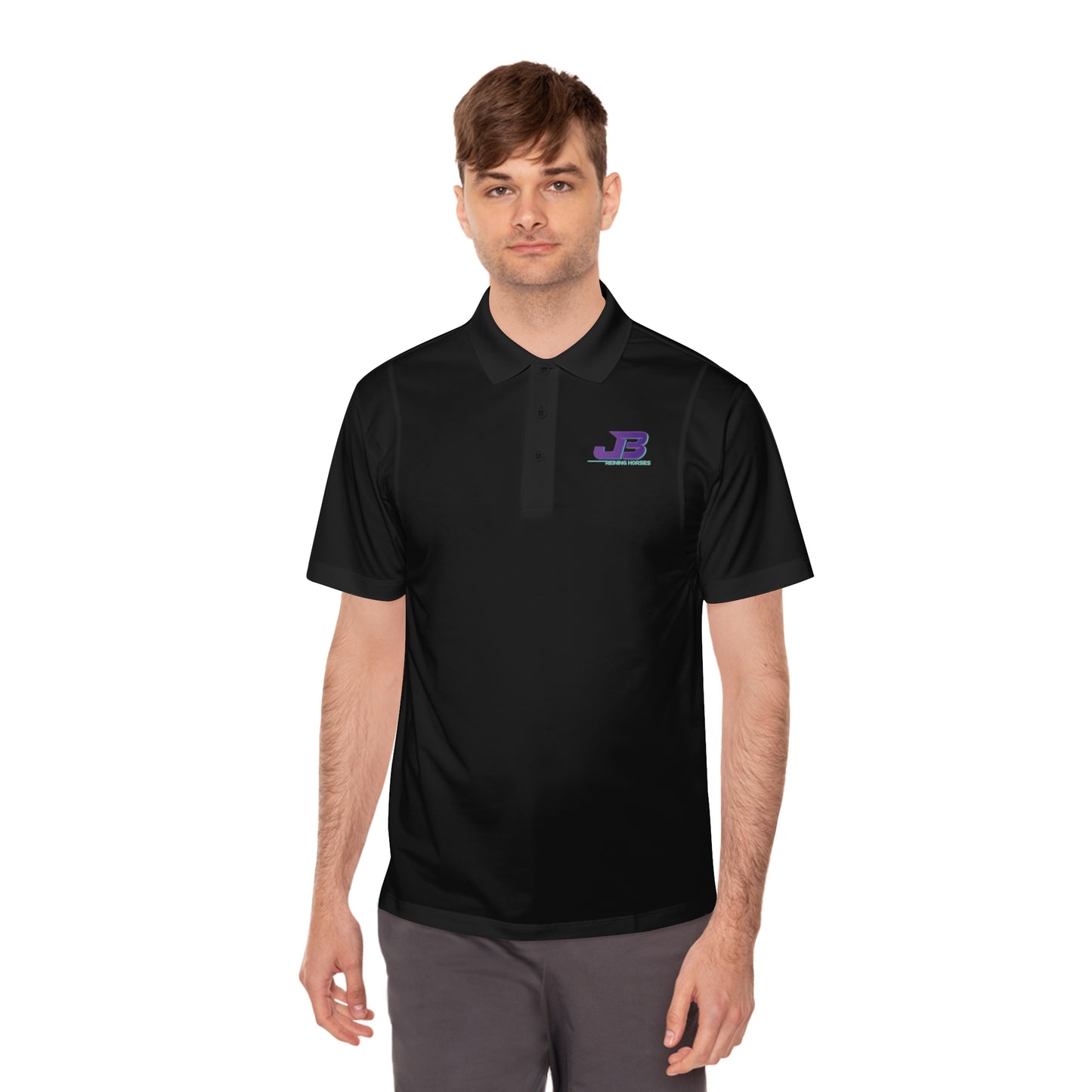 DRAFT Jake Ballard Custom Men's Sport Polo Shirt: JB spin