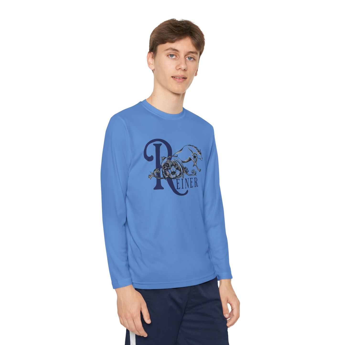Youth Performance Long Sleeve Shirt: Filigree Reiner