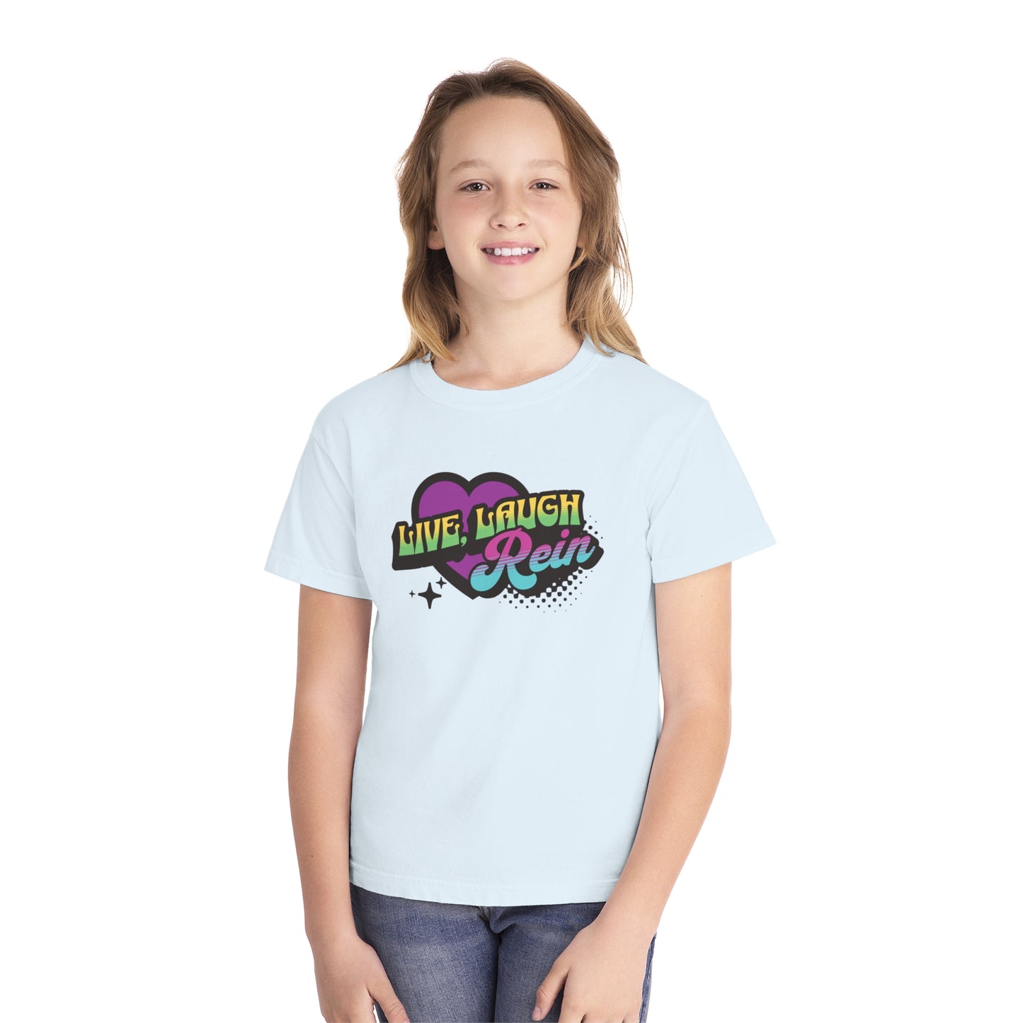Youth Short Sleeve Tee: Live Laugh Rein
