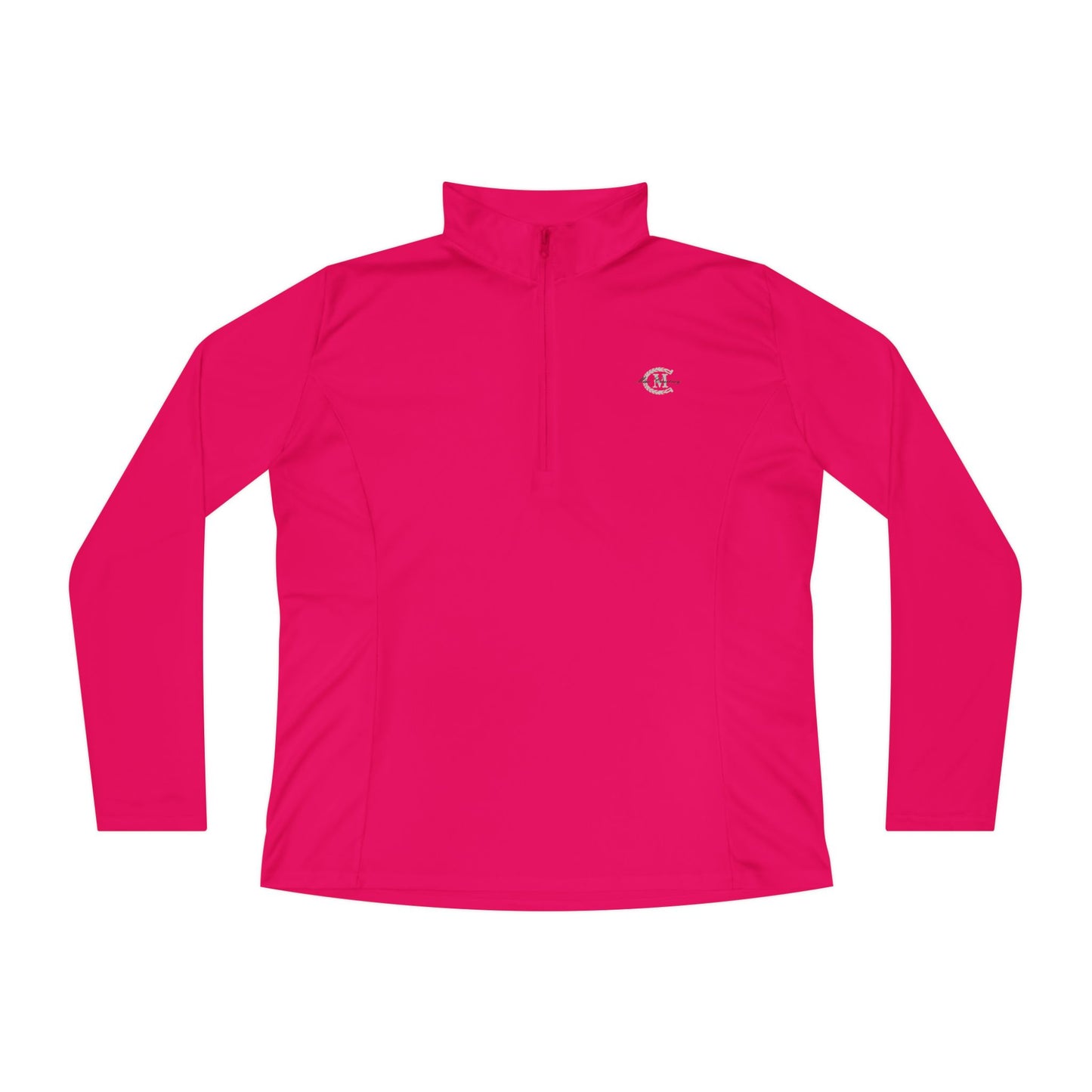 Ladies' Quarter-Zip Performance Pullover: Logo