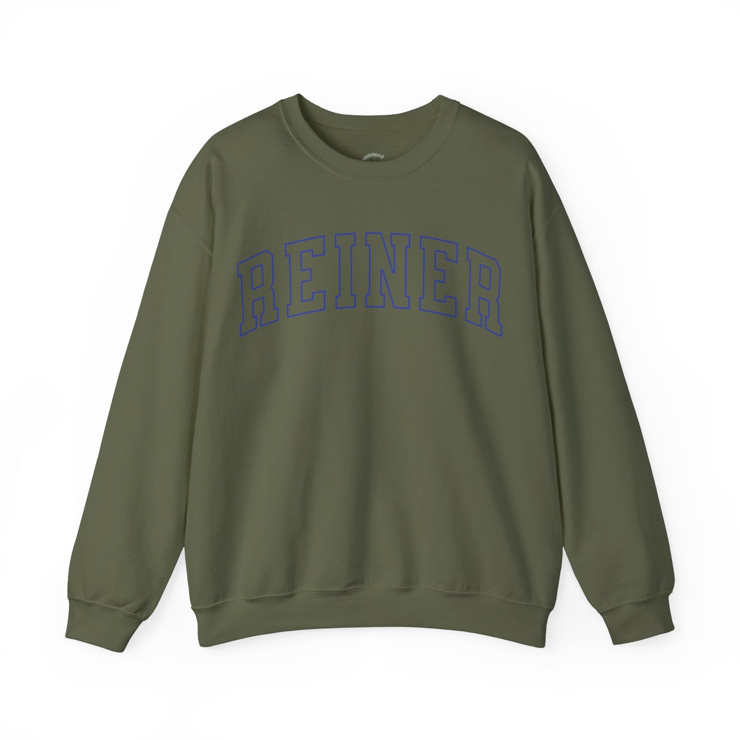 Heavy Blend™ Sweatshirt: Reiner (blue text)
