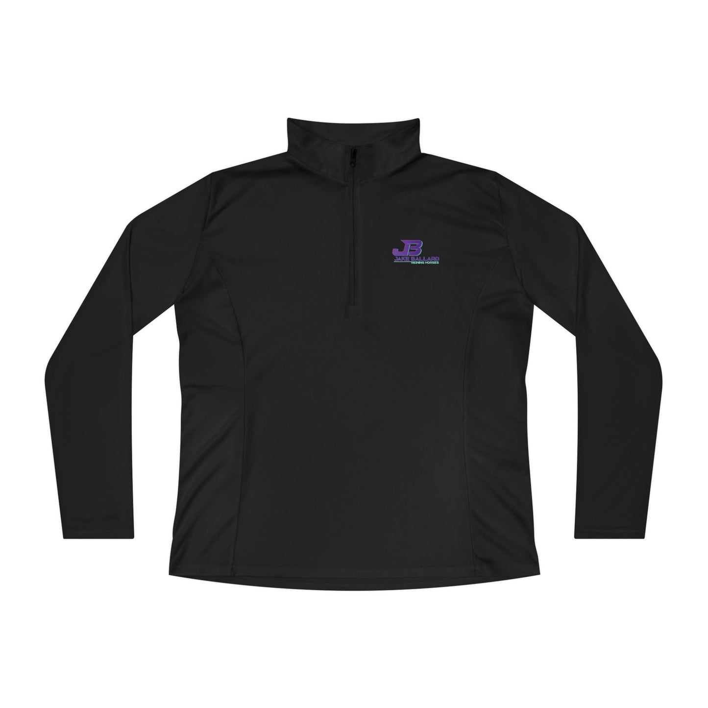 Jake Ballard Custom Ladies' Quarter-Zip Performance Pullover: JB Logo