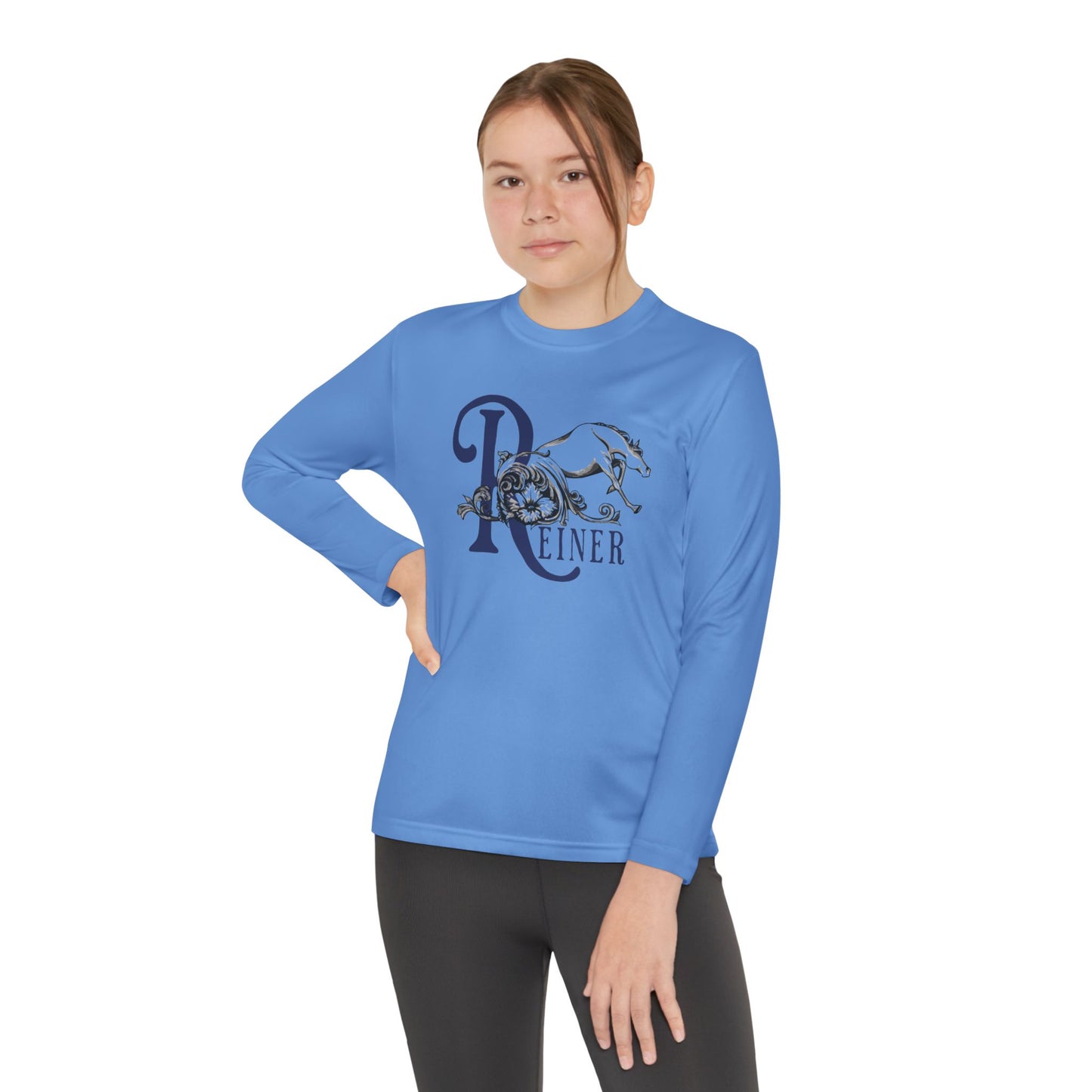 Youth Performance Long Sleeve Shirt: Filigree Reiner