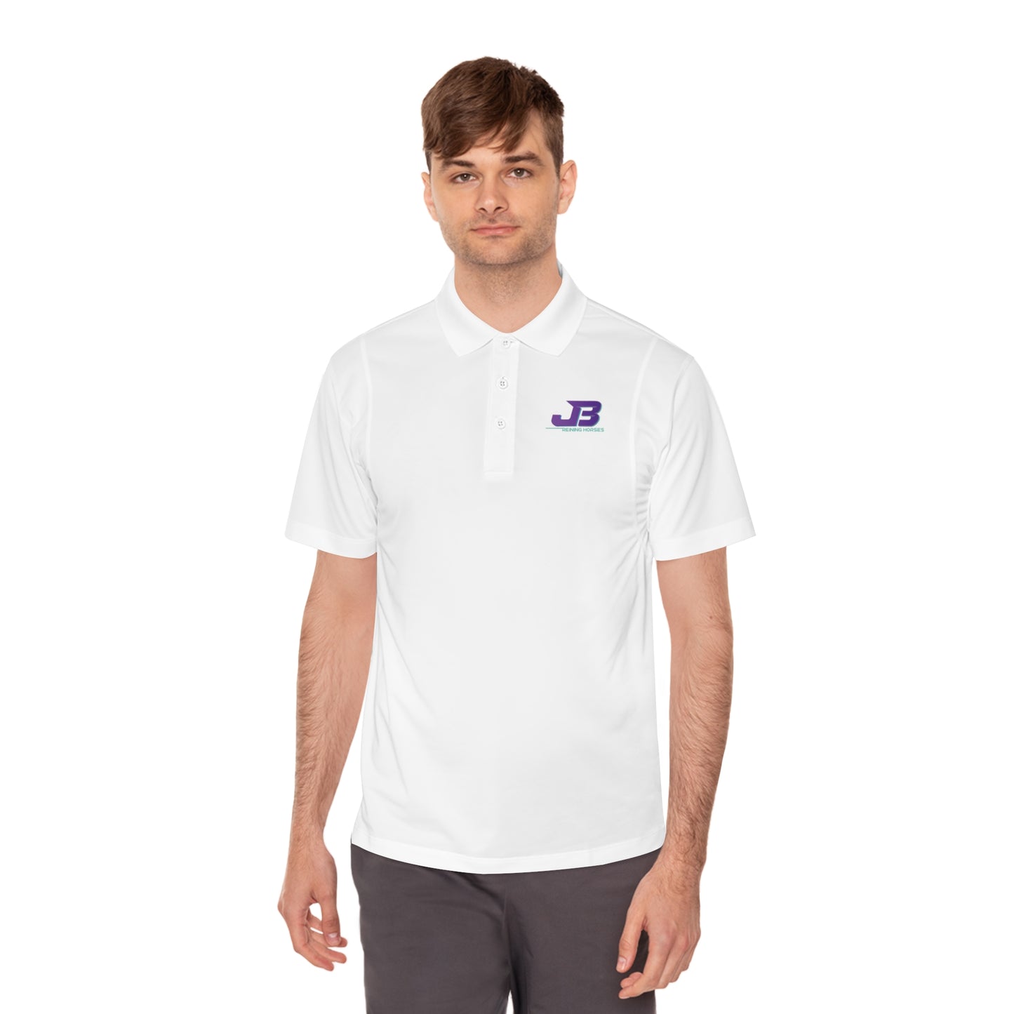 DRAFT Jake Ballard Custom Men's Sport Polo Shirt: JB spin