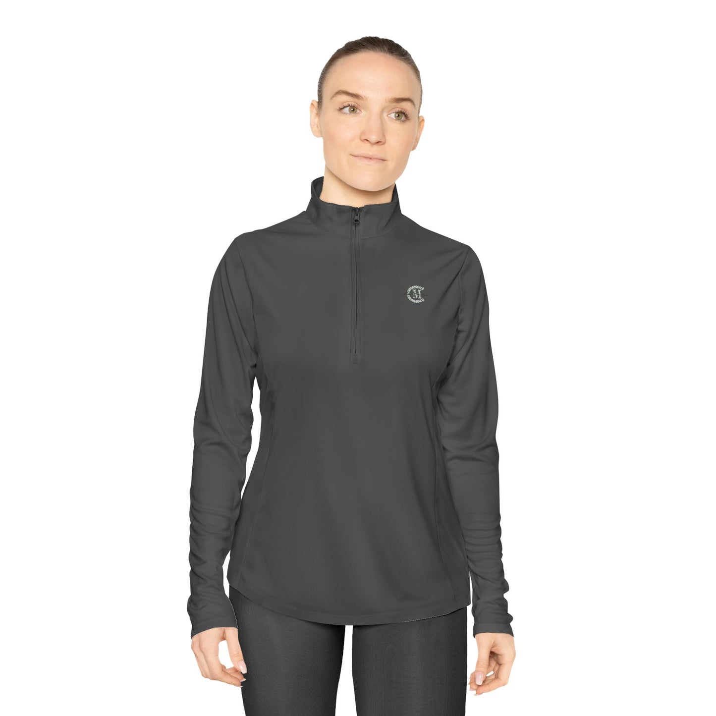 Ladies' Quarter-Zip Performance Pullover: Logo