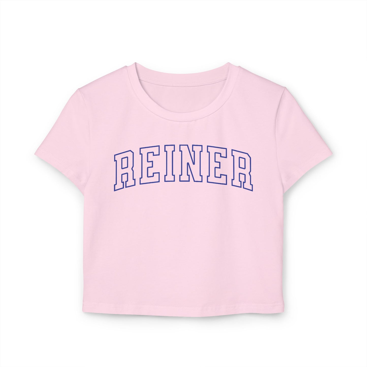 Crop Top Baby Tee: REINER (blue)