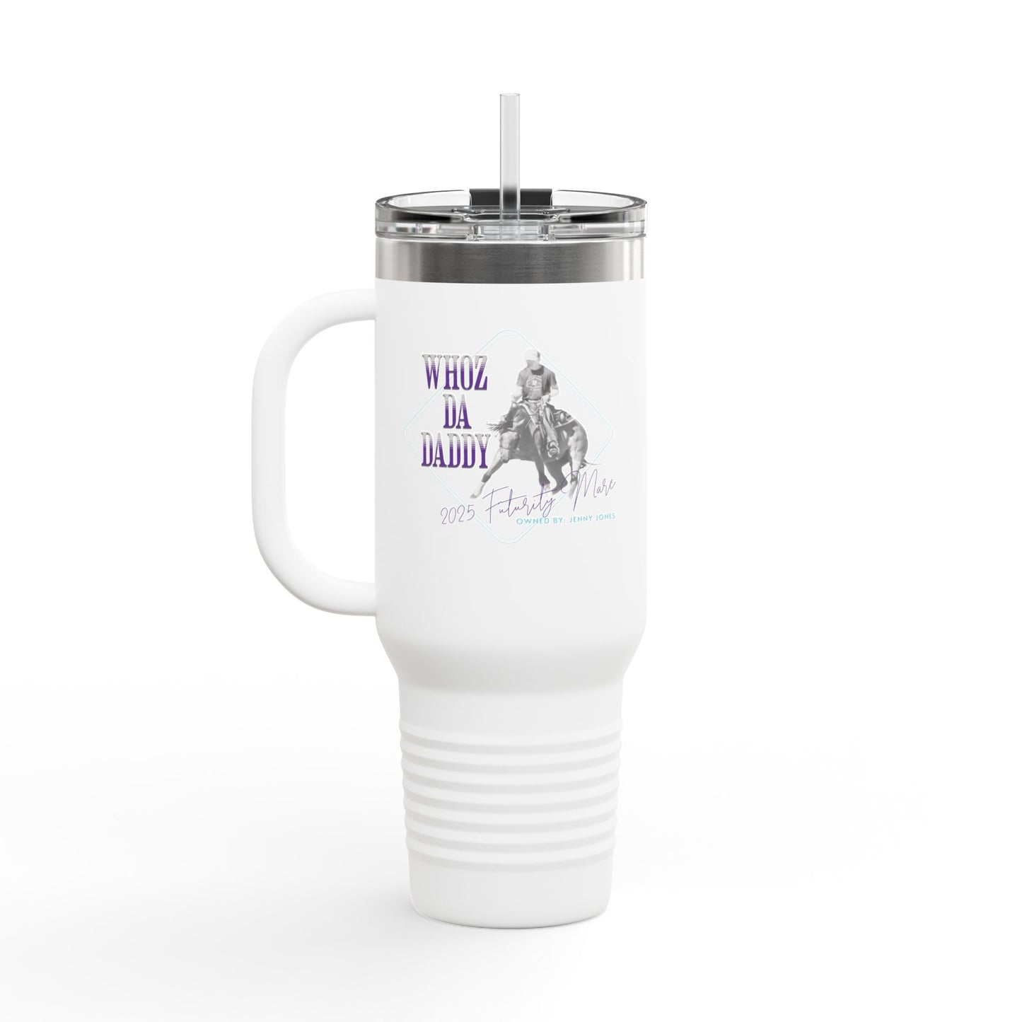 DRAFT Jake Ballard Custom Insulated Travel Mug, 40oz: Whoz Da Daddy