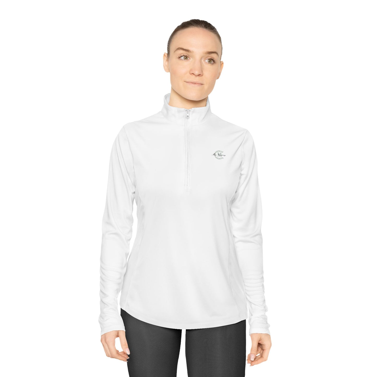 Ladies' Quarter-Zip Performance Pullover: Logo