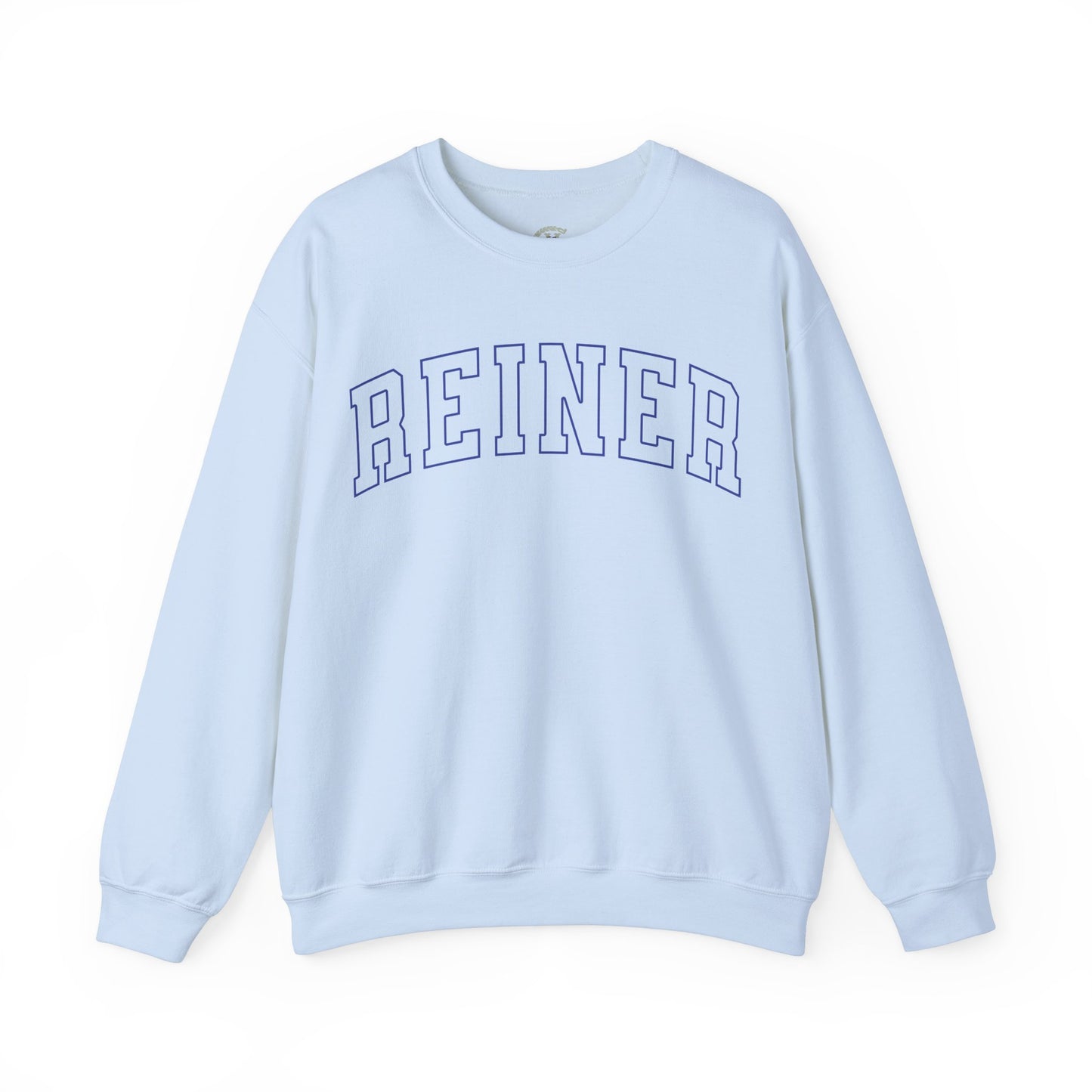 Heavy Blend™ Sweatshirt: Reiner (blue text)