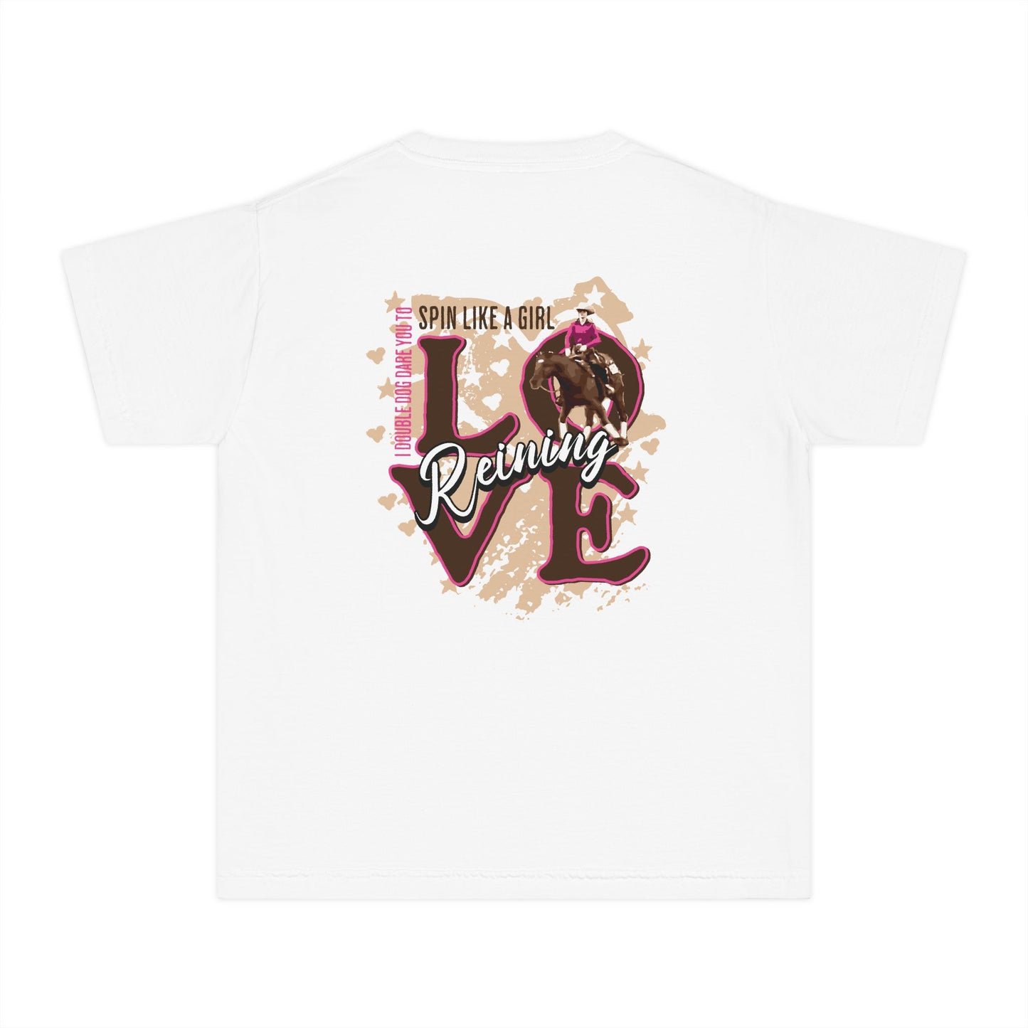 Youth Short Sleeve Tee: Spin like a Girl.