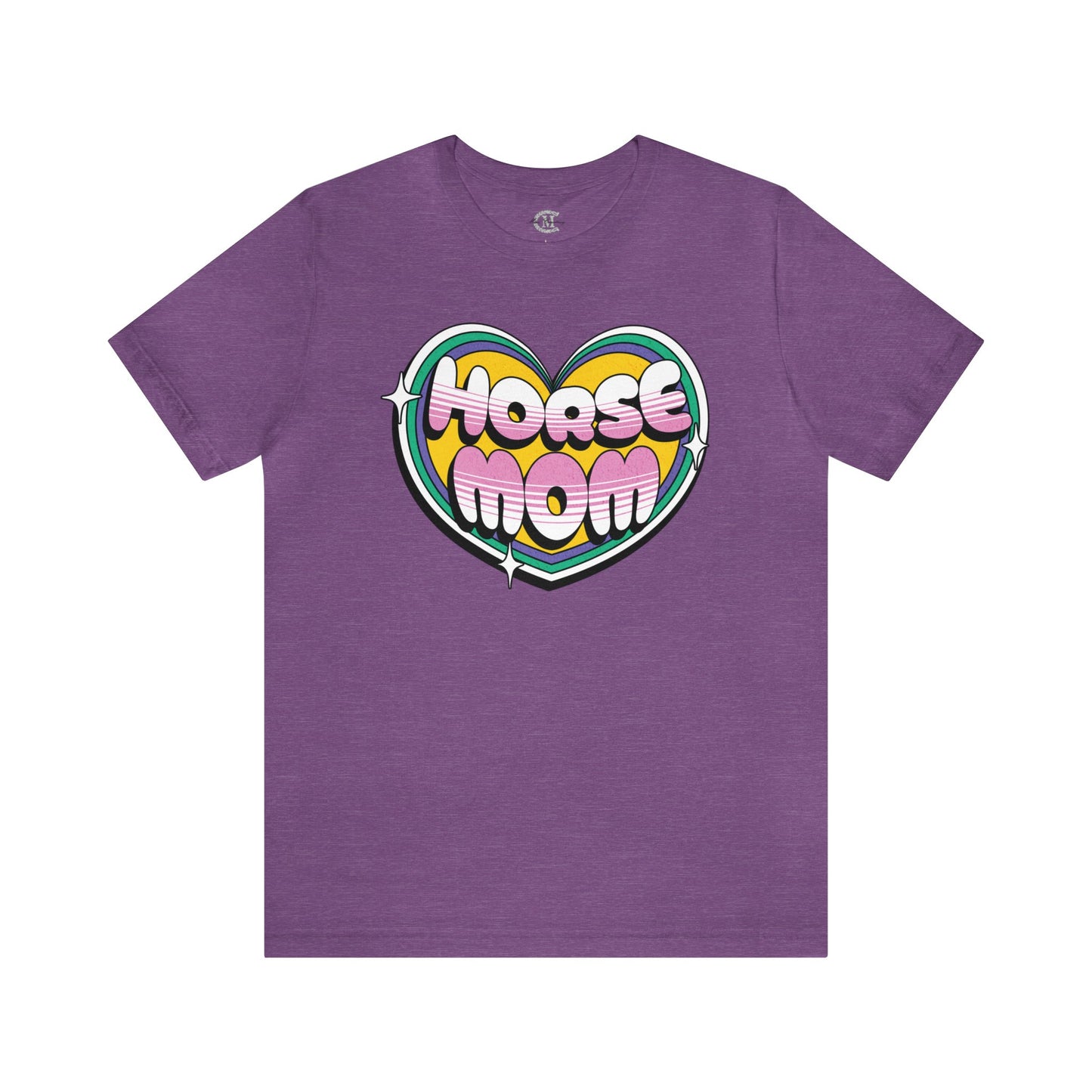 Jersey Short Sleeve Tee: Horse Mom Heart