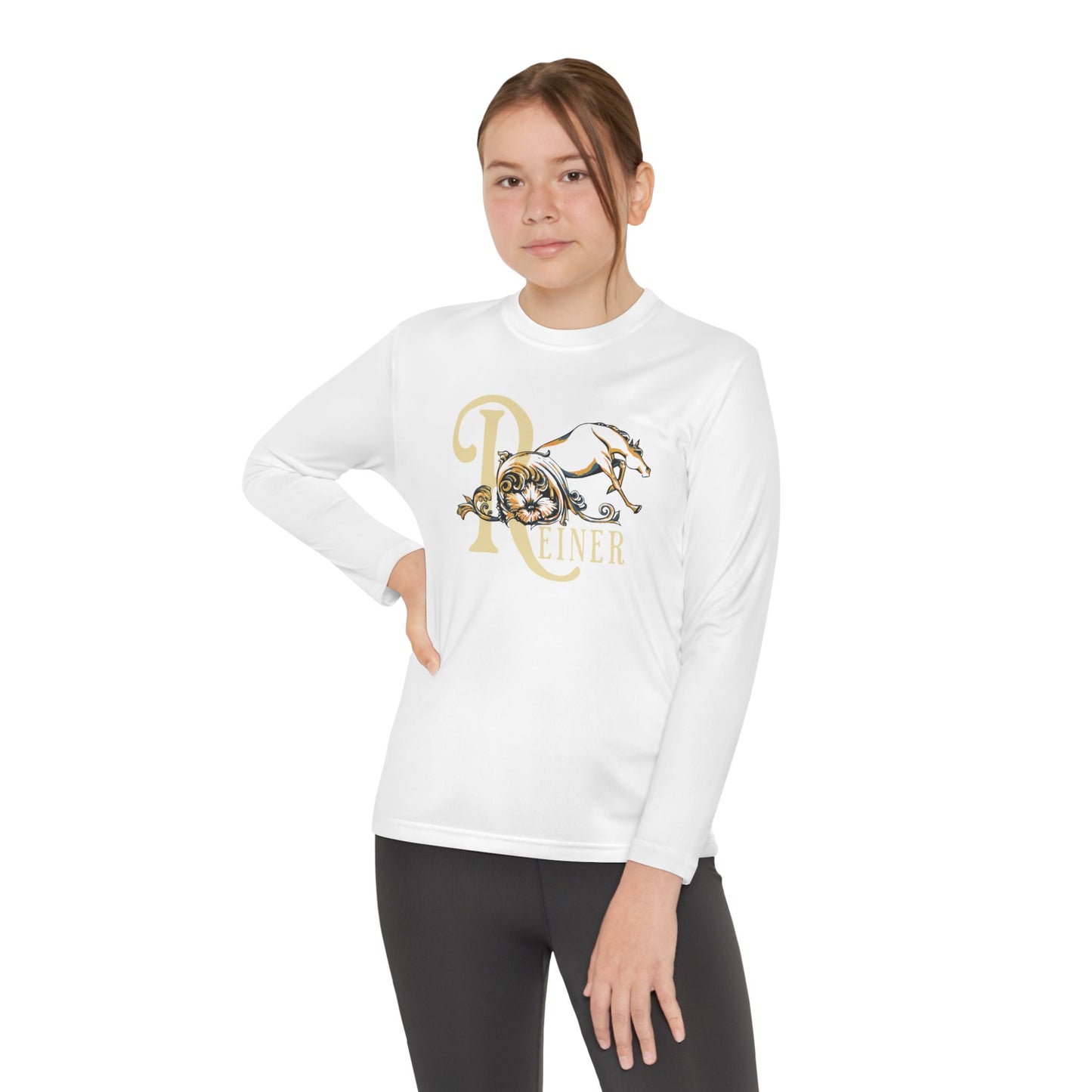 Youth Performance Long Sleeve Shirt: Filigree Reiner