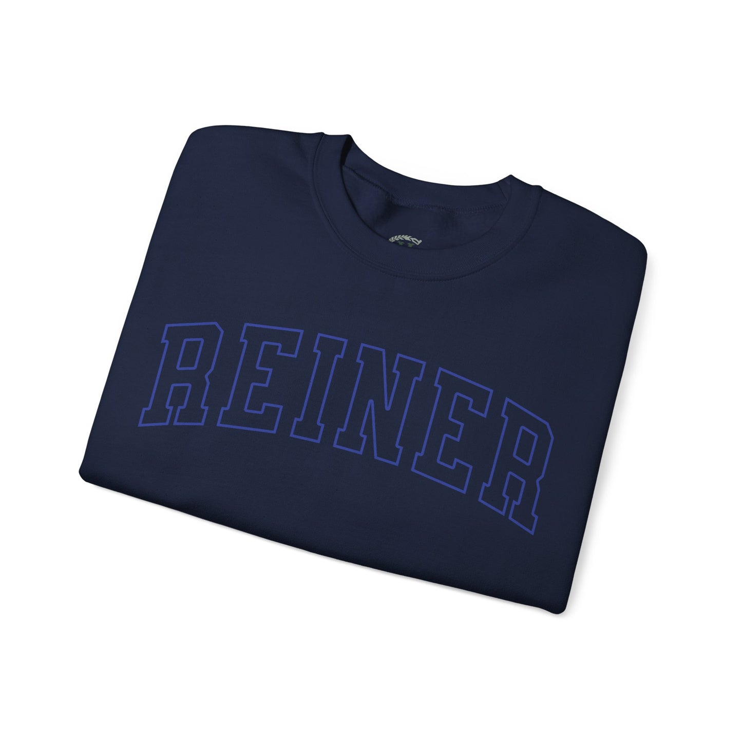 Heavy Blend™ Sweatshirt: Reiner (blue text)
