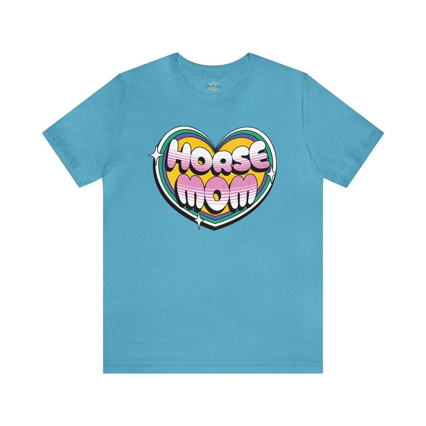 Jersey Short Sleeve Tee: Horse Mom Heart
