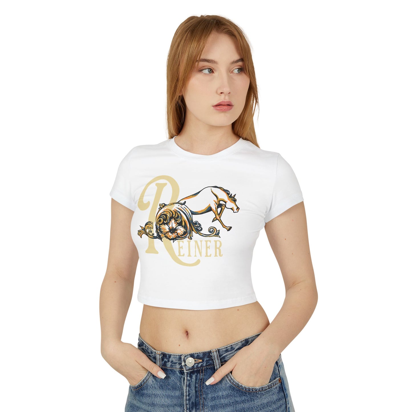 Crop Top Baby Tee: Filigree Reiner