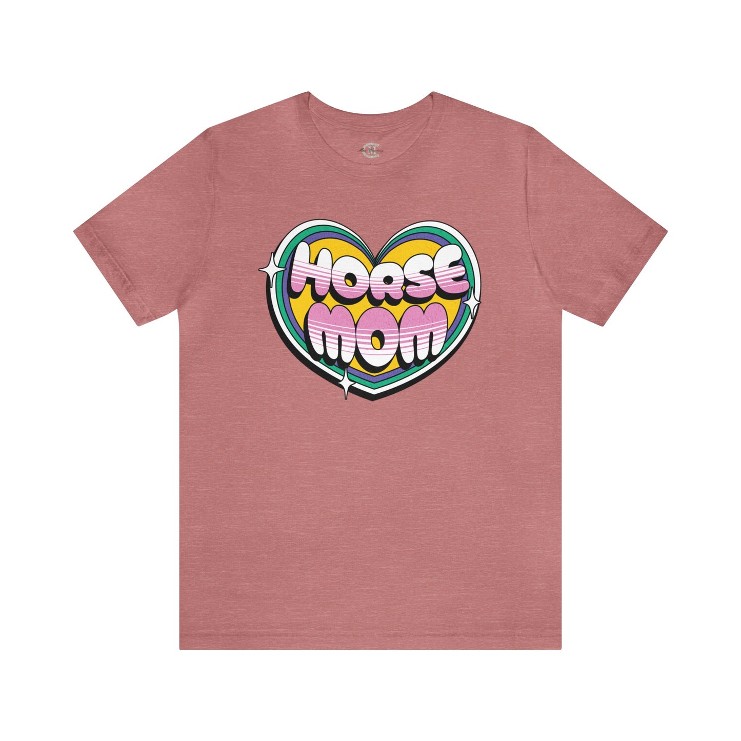 Jersey Short Sleeve Tee: Horse Mom Heart