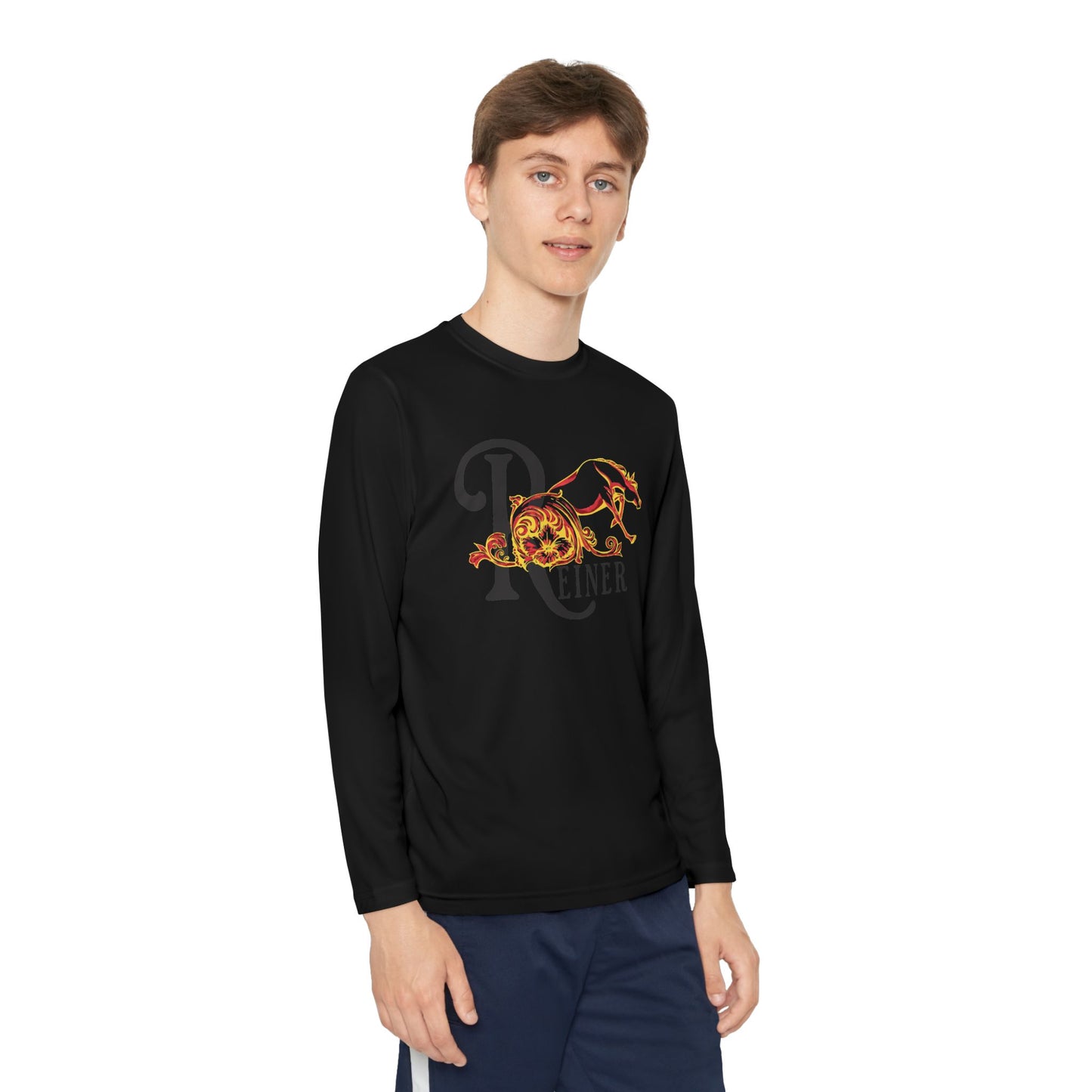 Youth Performance Long Sleeve Shirt: Filigree Reiner