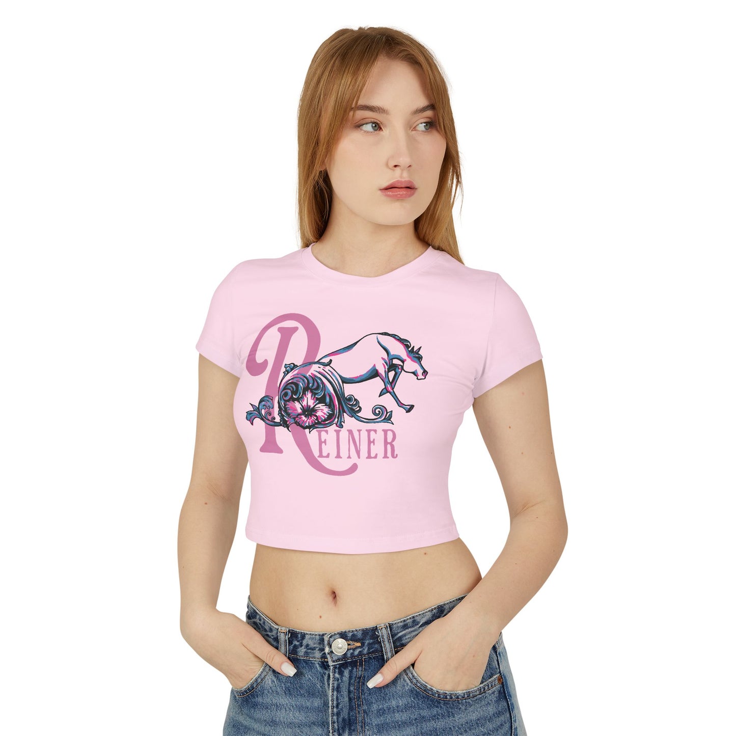 Crop Top Baby Tee: Filigree Reiner