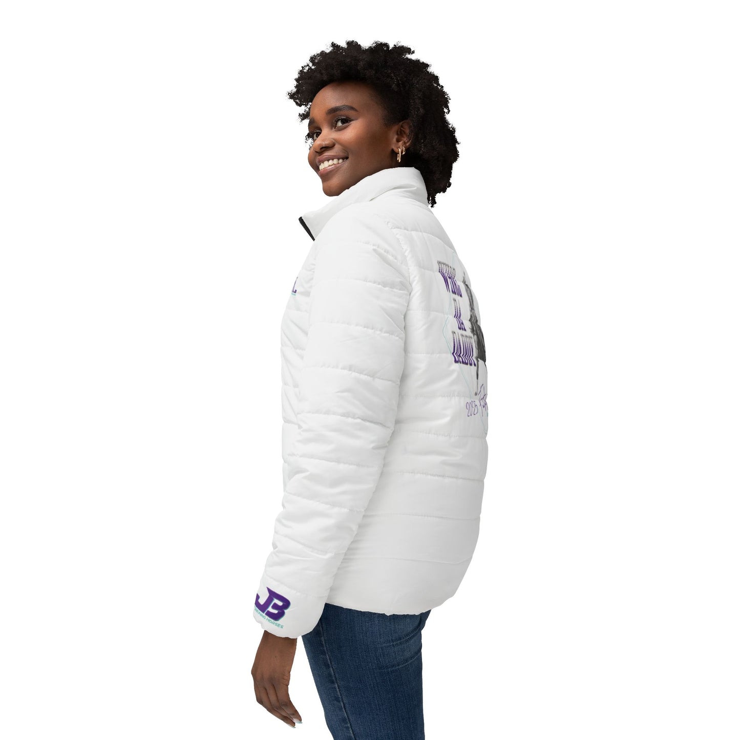 DRAFT Jake Ballard Custom Women’s Puffer Jacket: Whoz Da Daddy