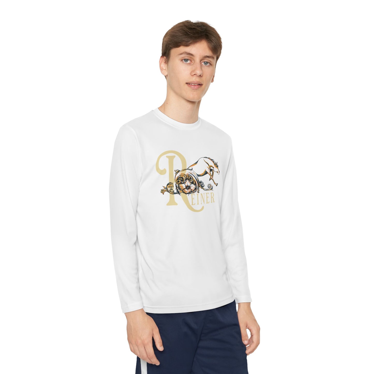 Youth Performance Long Sleeve Shirt: Filigree Reiner