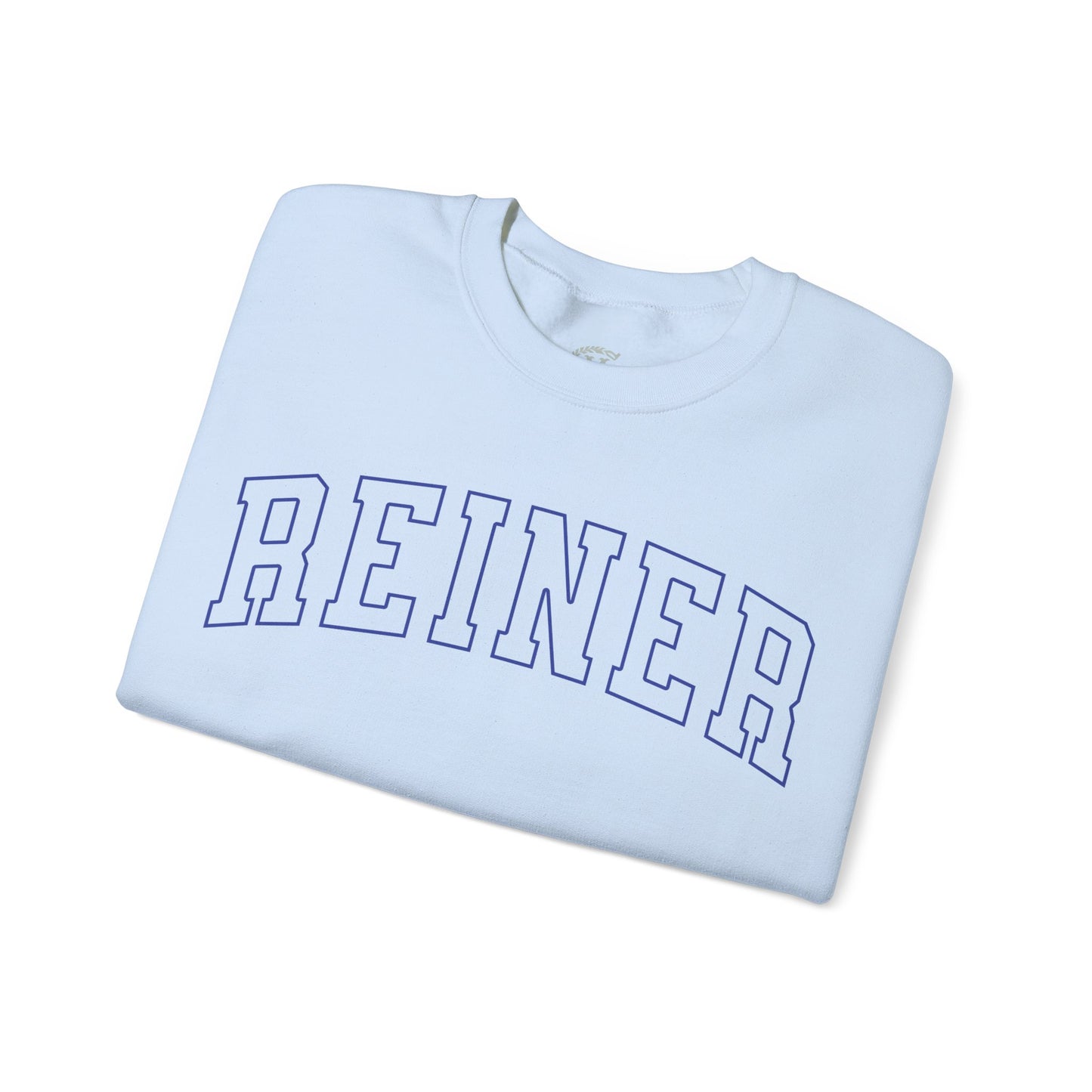 Heavy Blend™ Sweatshirt: Reiner (blue text)