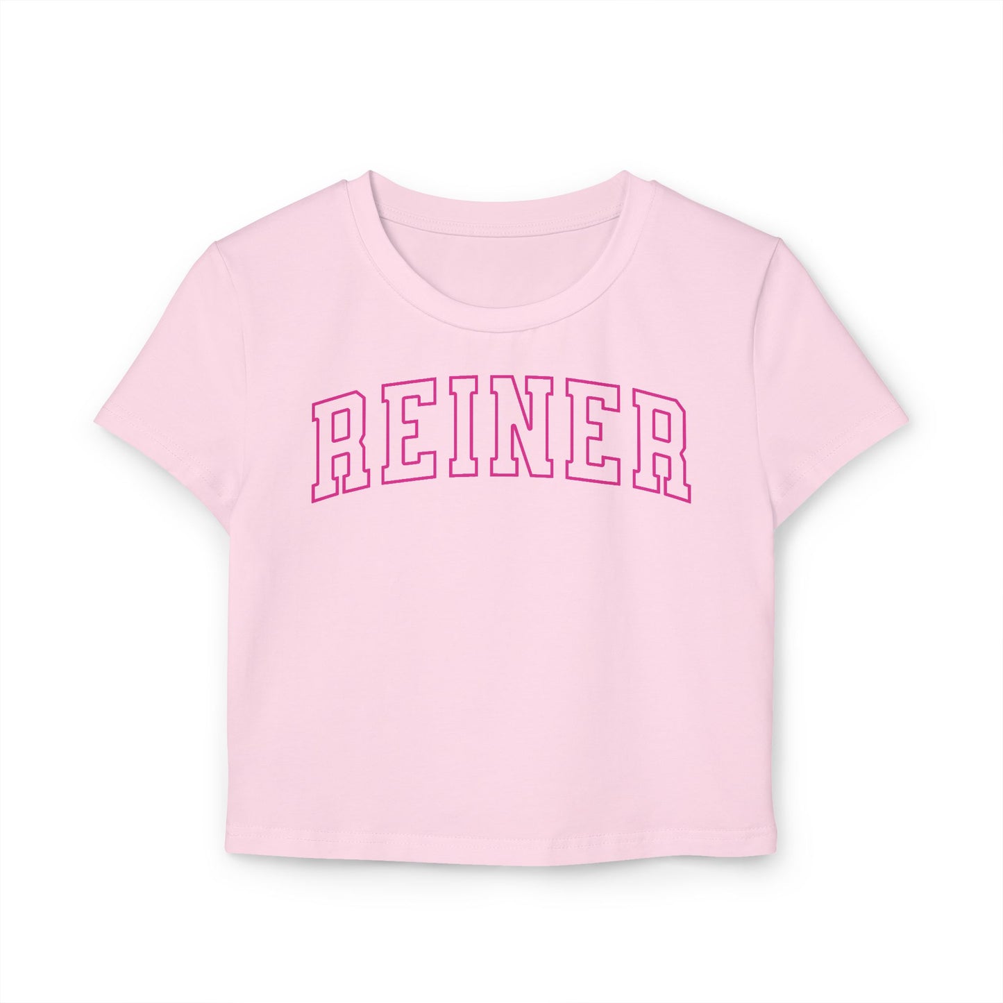 Crop Top Baby Tee: REINER (pink)