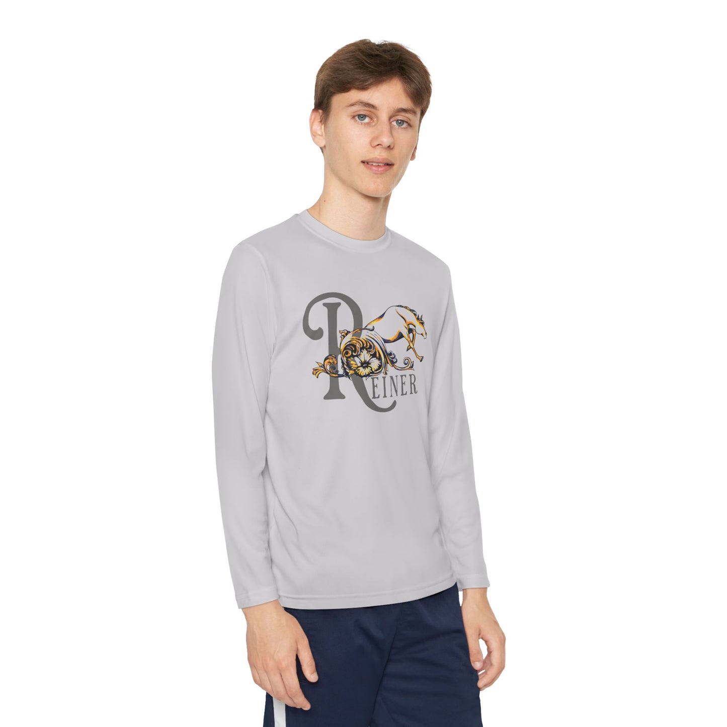 Youth Performance Long Sleeve Shirt: Filigree Reiner