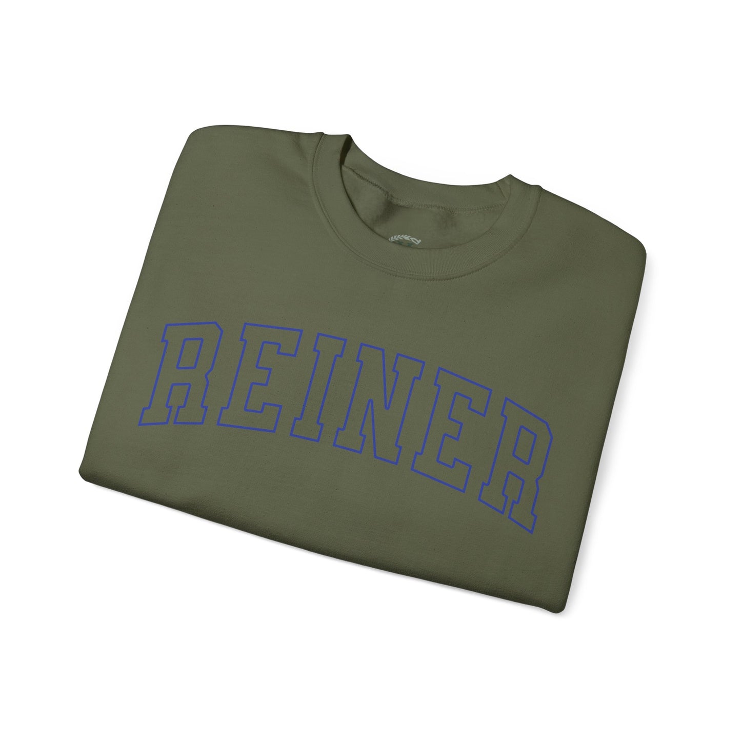 Heavy Blend™ Sweatshirt: Reiner (blue text)