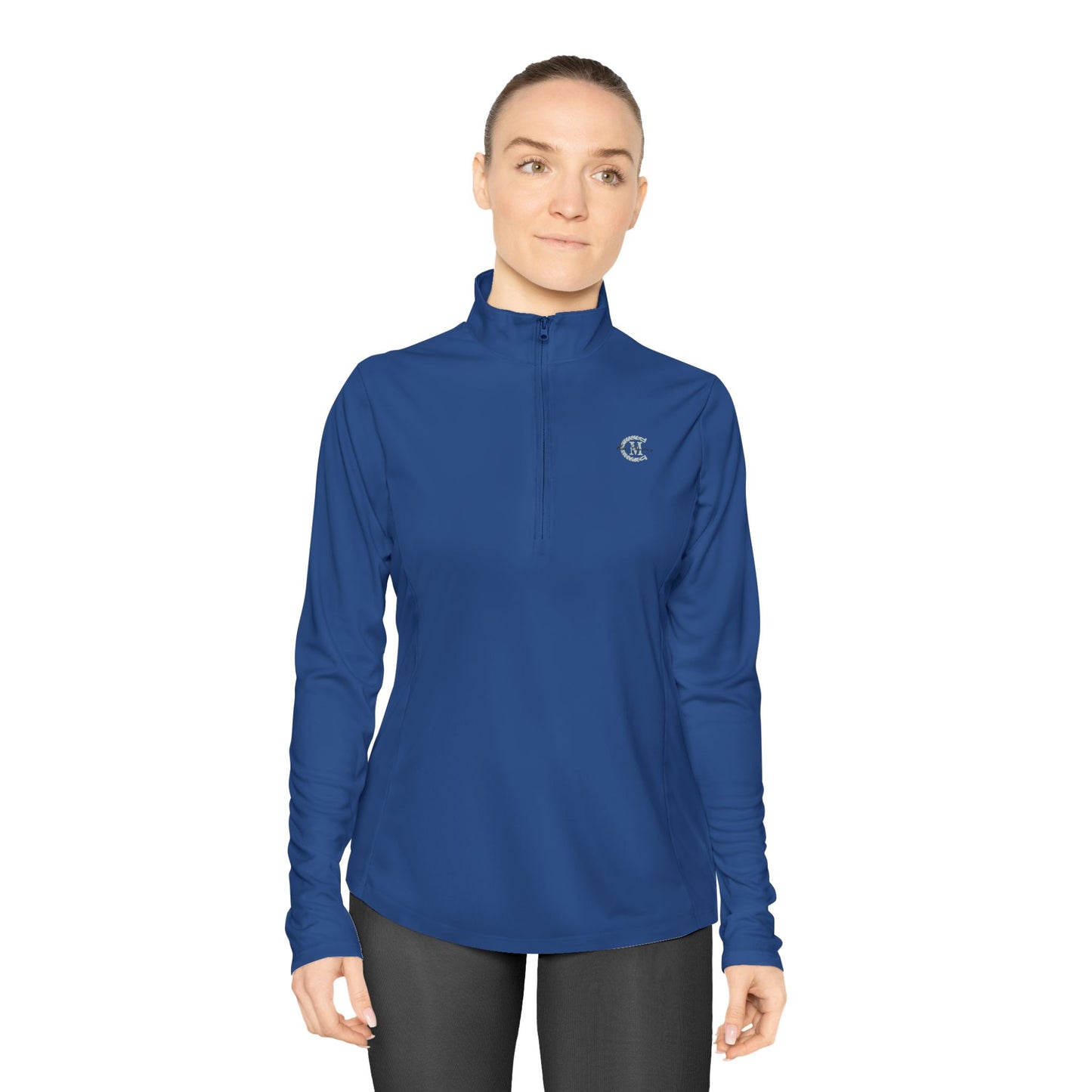 Ladies' Quarter-Zip Performance Pullover: Logo