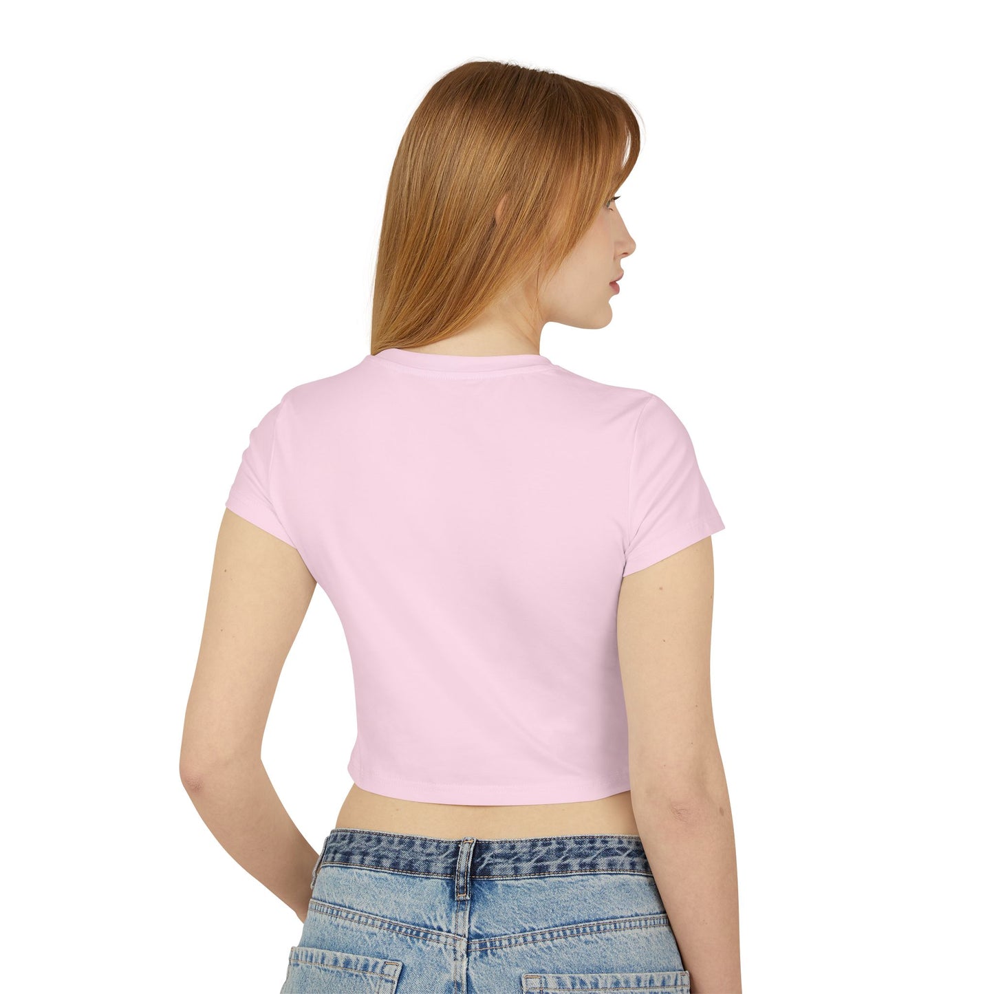 Crop Top Baby Tee: REINER (pink)