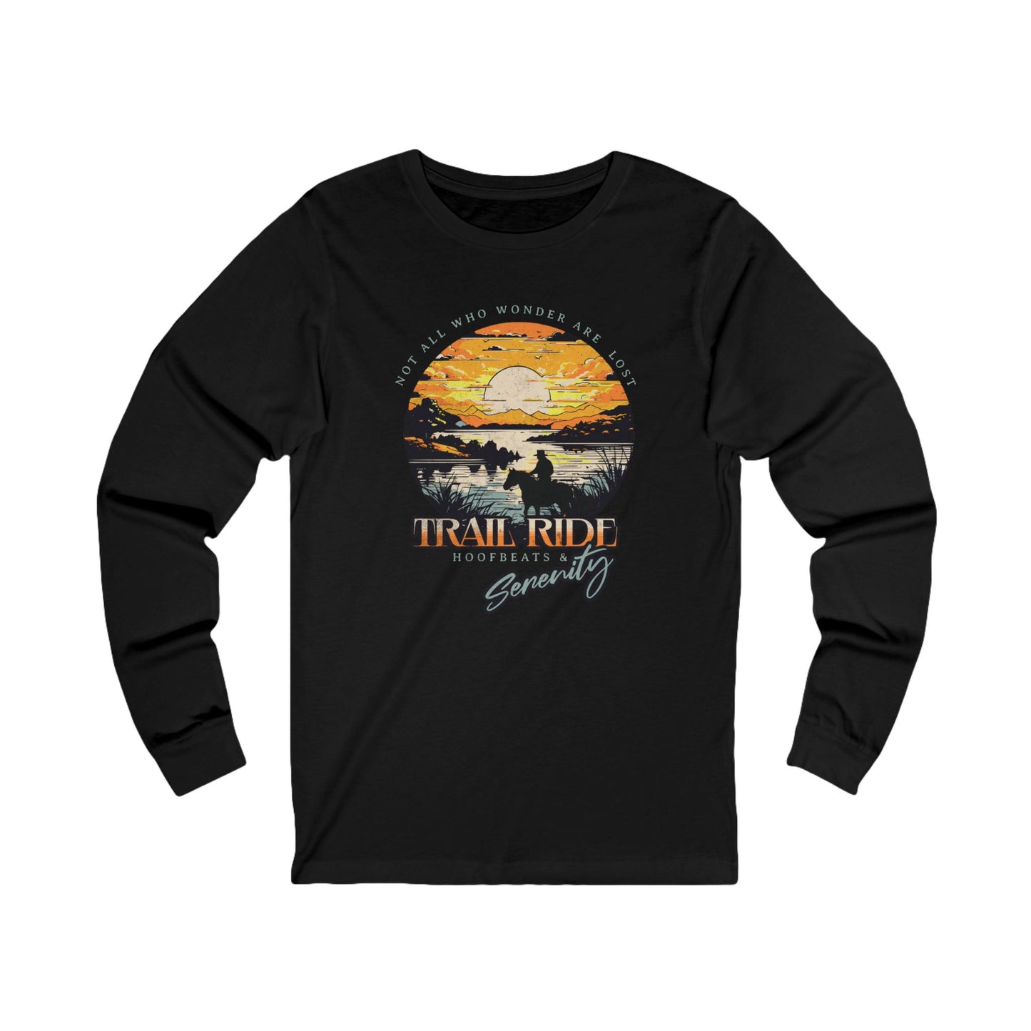 Jersey Long Sleeve Tee: Trail Ride Serenity