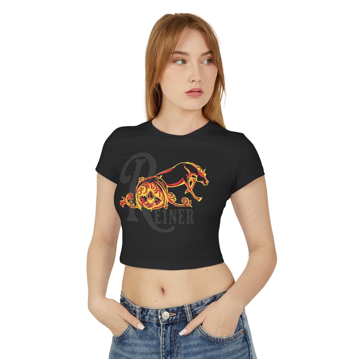 Crop Top Baby Tee: Filigree Reiner