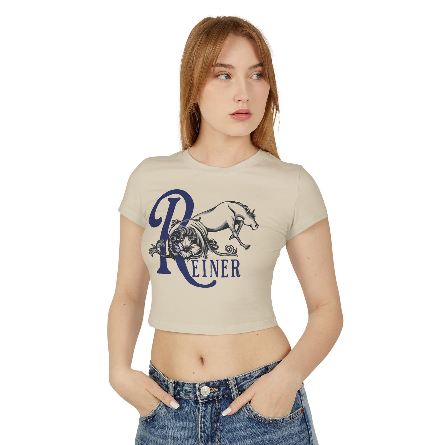 Crop Top Baby Tee: Filigree Reiner