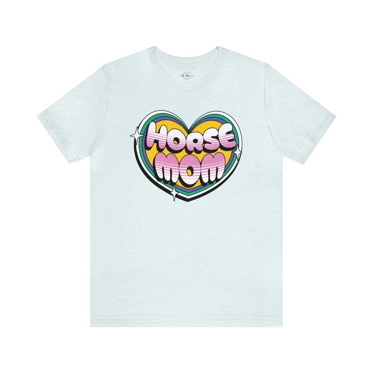Jersey Short Sleeve Tee: Horse Mom Heart