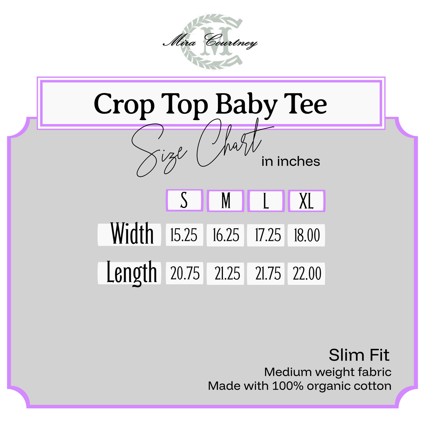 Crop Top Baby Tee: Filigree Reiner