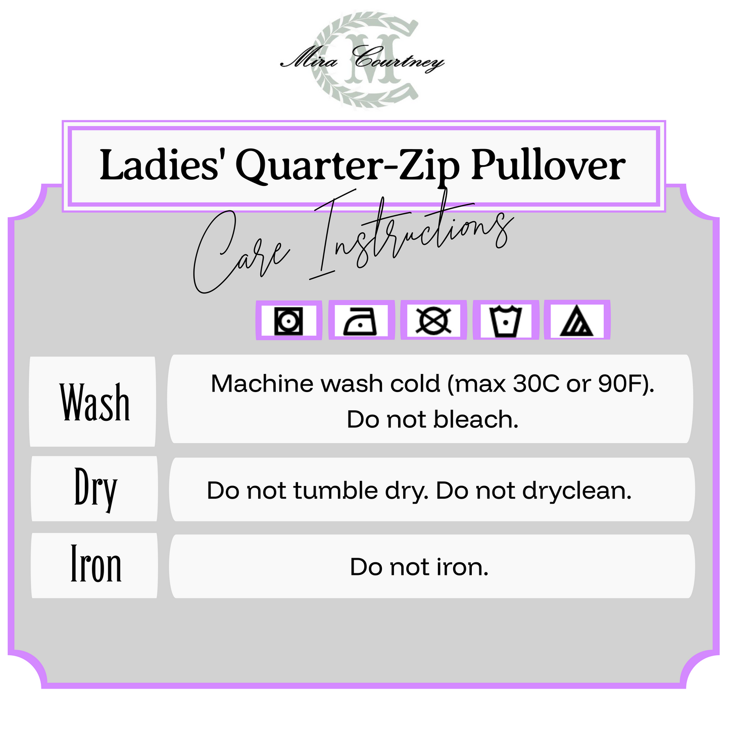 Ladies' Quarter-Zip Performance Pullover: Logo