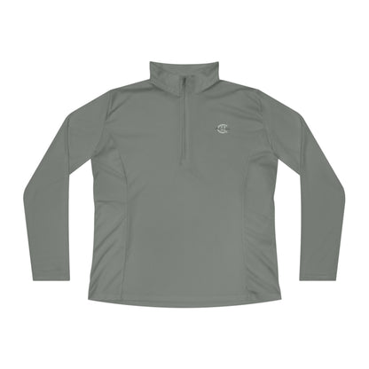 Ladies' Quarter-Zip Performance Pullover: Logo