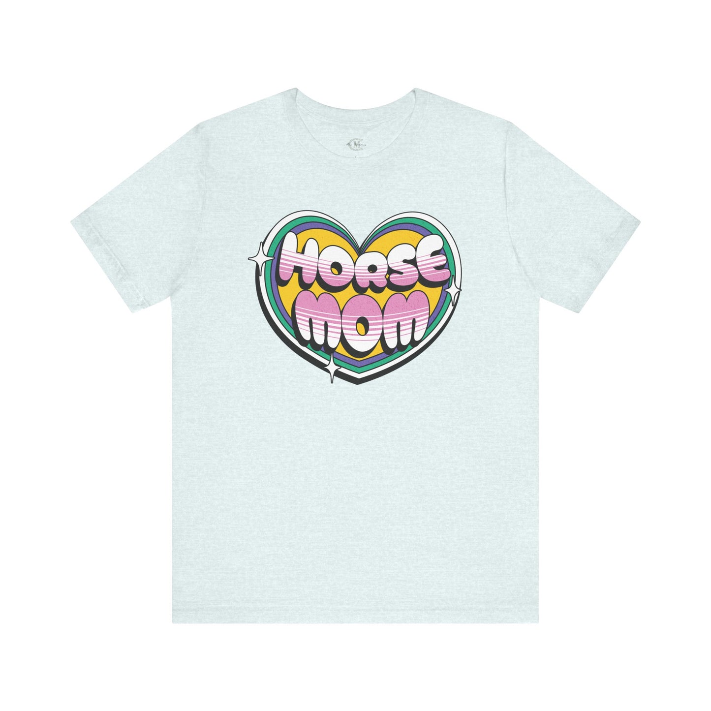Jersey Short Sleeve Tee: Horse Mom Heart