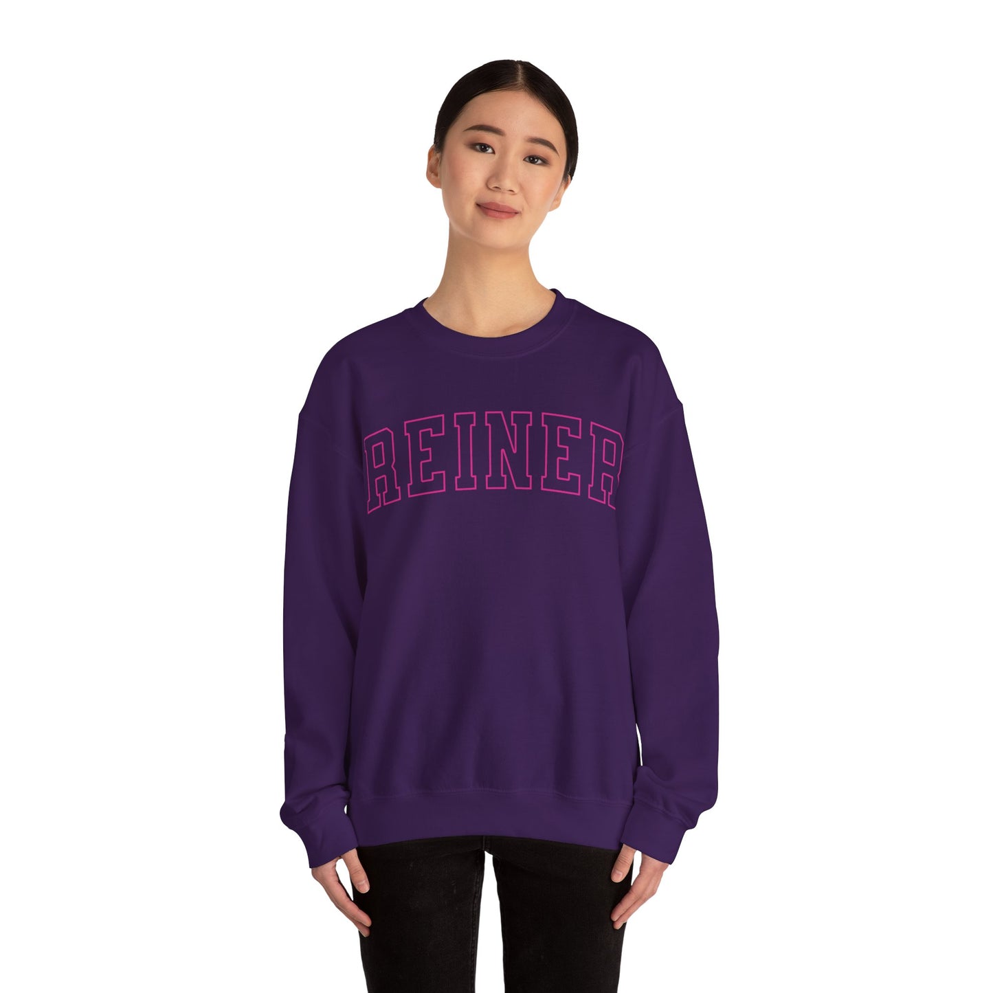 Heavy Blend™ Sweatshirt: Reiner (pink text)