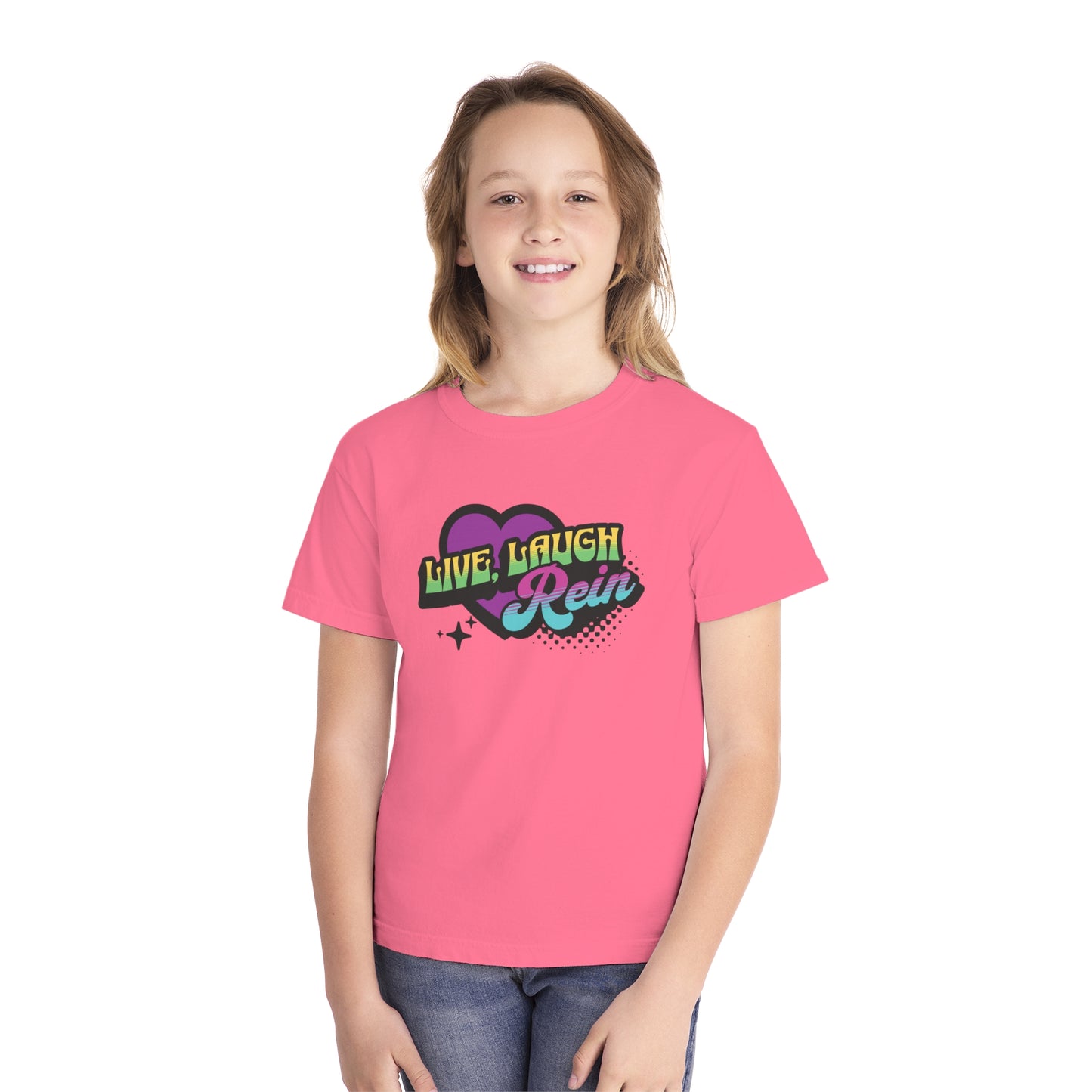 Youth Short Sleeve Tee: Live Laugh Rein
