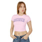 Crop Top Baby Tee: REINER (blue)