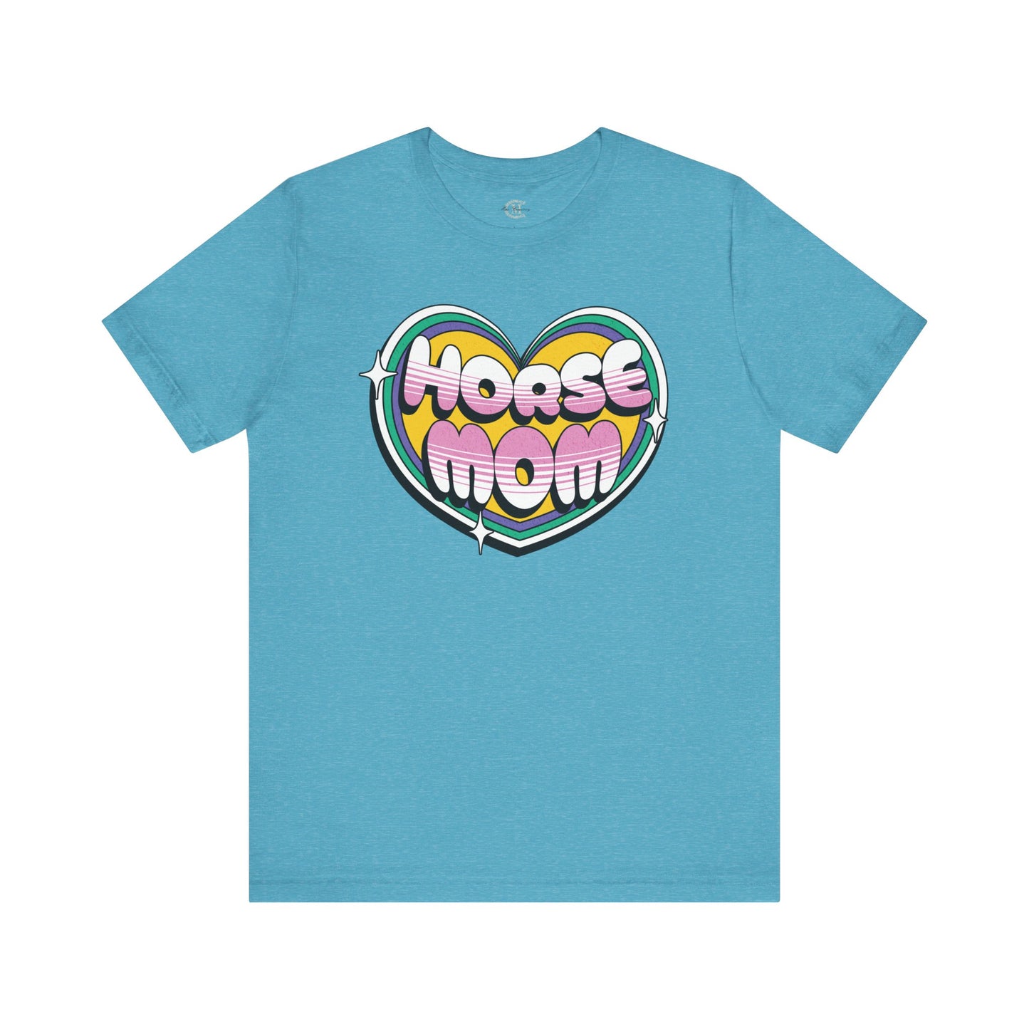 Jersey Short Sleeve Tee: Horse Mom Heart